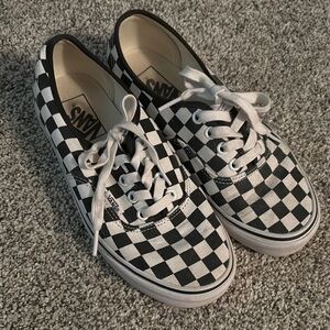 Vans Checkered Sneakers - Black and White